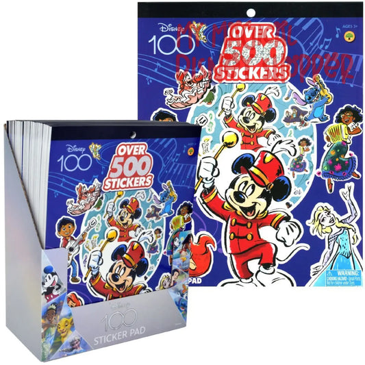 Disney100 Sticker Sheets - 500 Stickers