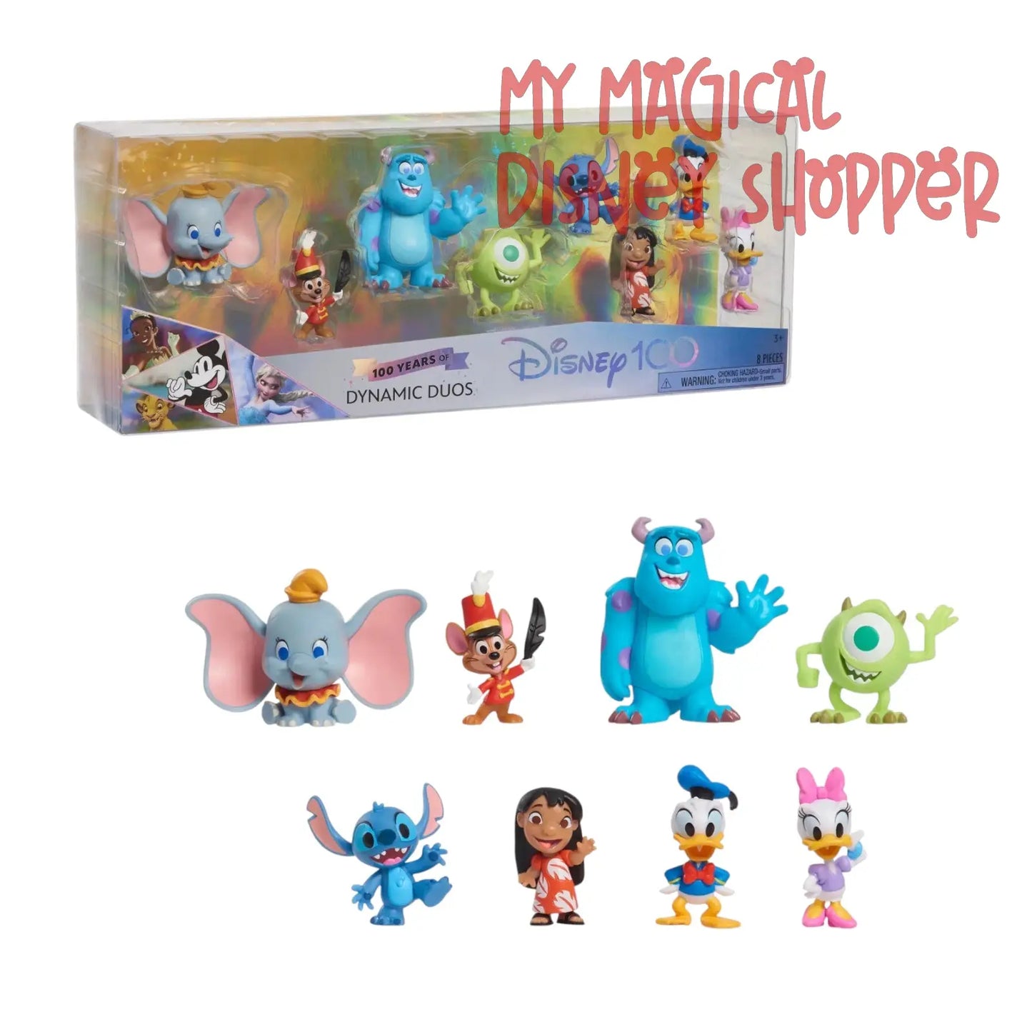 Disney100 Years of Dynamic Duos Celebration Collection – 8-Figure Pack (Limited Edition)