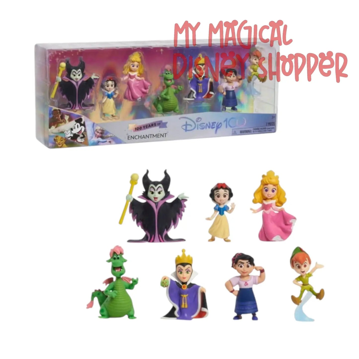 Disney100 Years of Enchantment Celebration Collection – 8-Figure Pack (Limited Edition)