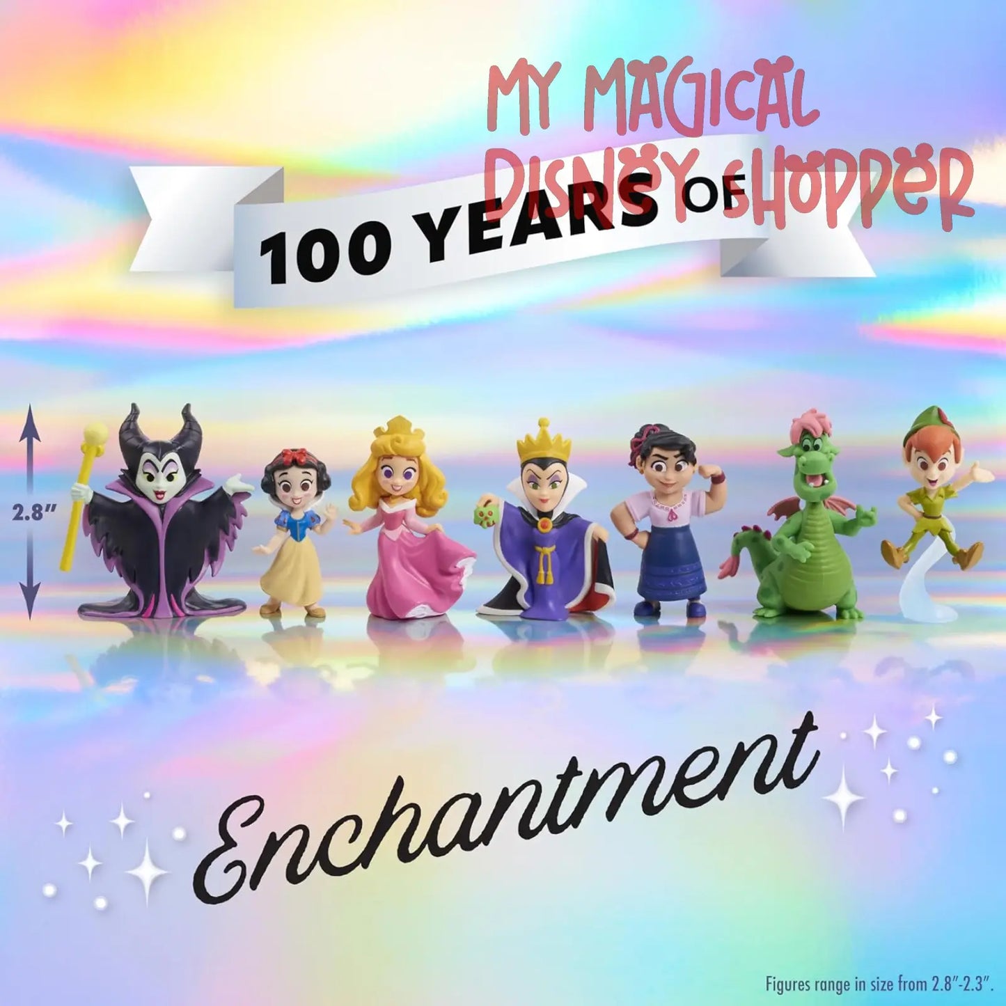 Disney100 Years of Enchantment Celebration Collection – 8-Figure Pack (Limited Edition)