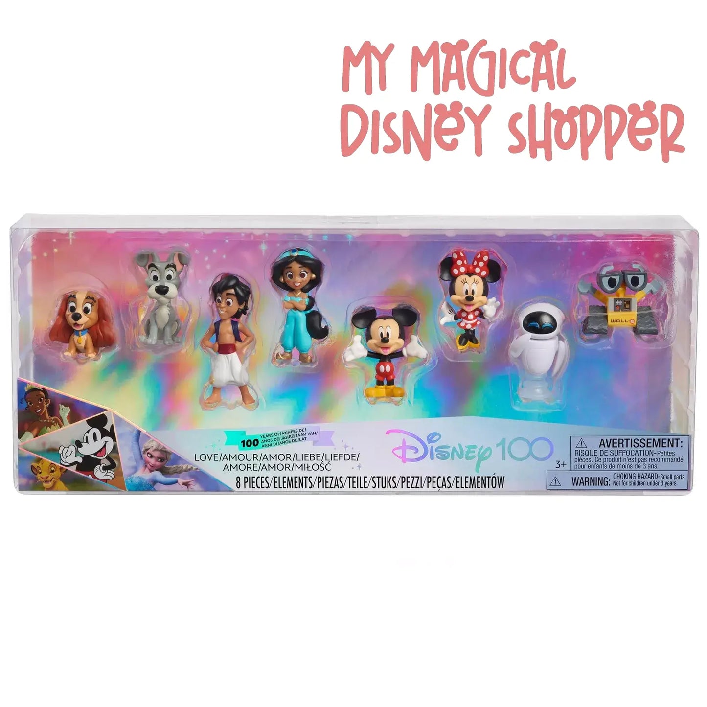 Disney100 Years of Love Celebration Collection – 8-Figure Pack (Limited Edition)