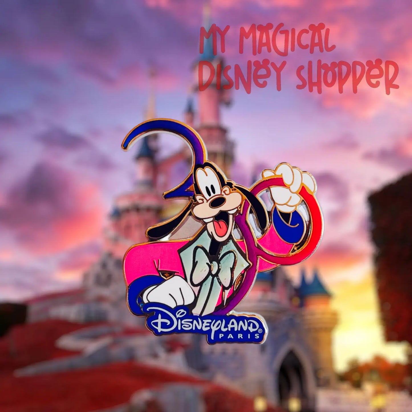 Disneyland Paris 30th Anniversary Goofy Pin