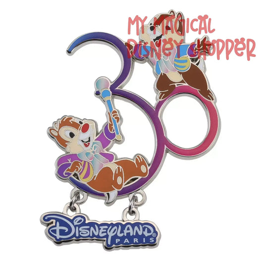 Disneyland Paris Chip 'n' Dale 30th Anniversary Pin