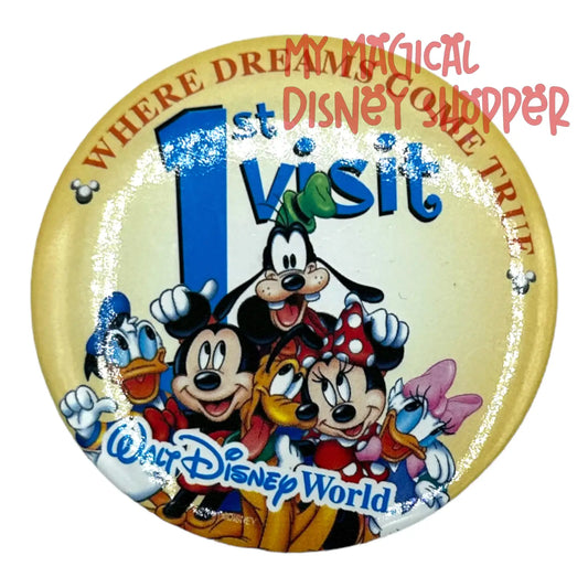 Disney's 1st Visit Button - Vintage