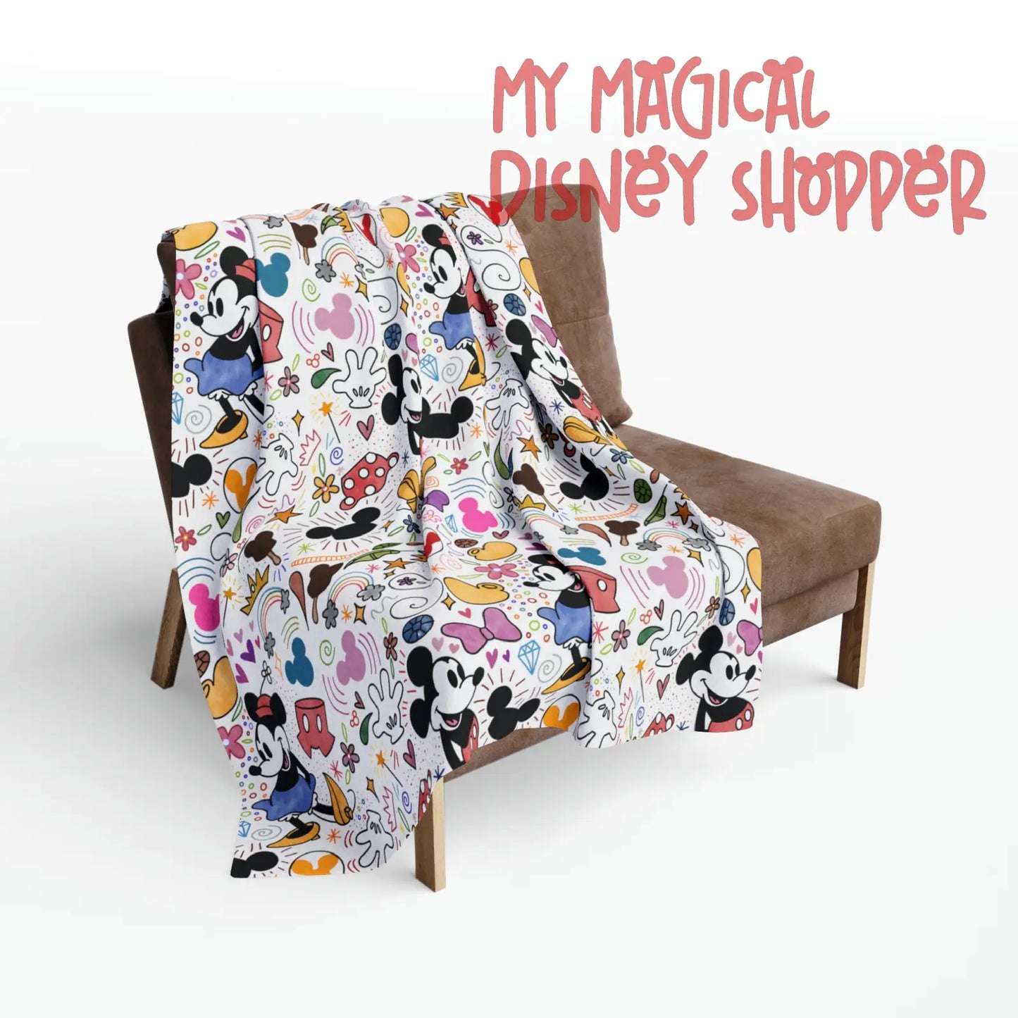 Doodlebug Mickey and Minnie Arctic Fleece Blanket