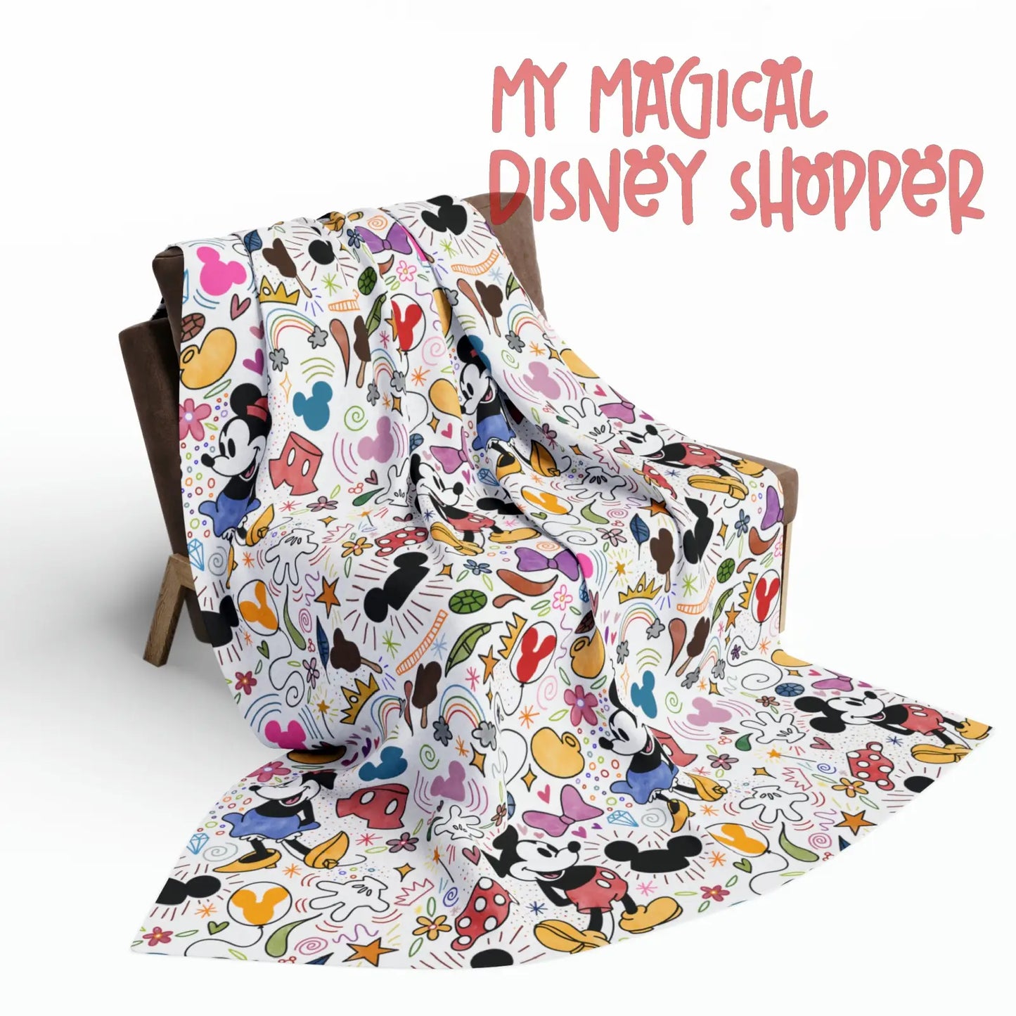 Doodlebug Mickey and Minnie Arctic Fleece Blanket