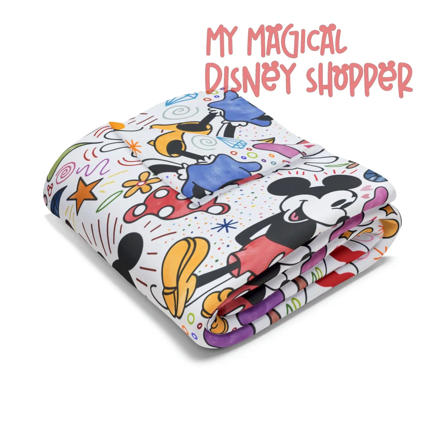 Doodlebug Mickey and Minnie Arctic Fleece Blanket