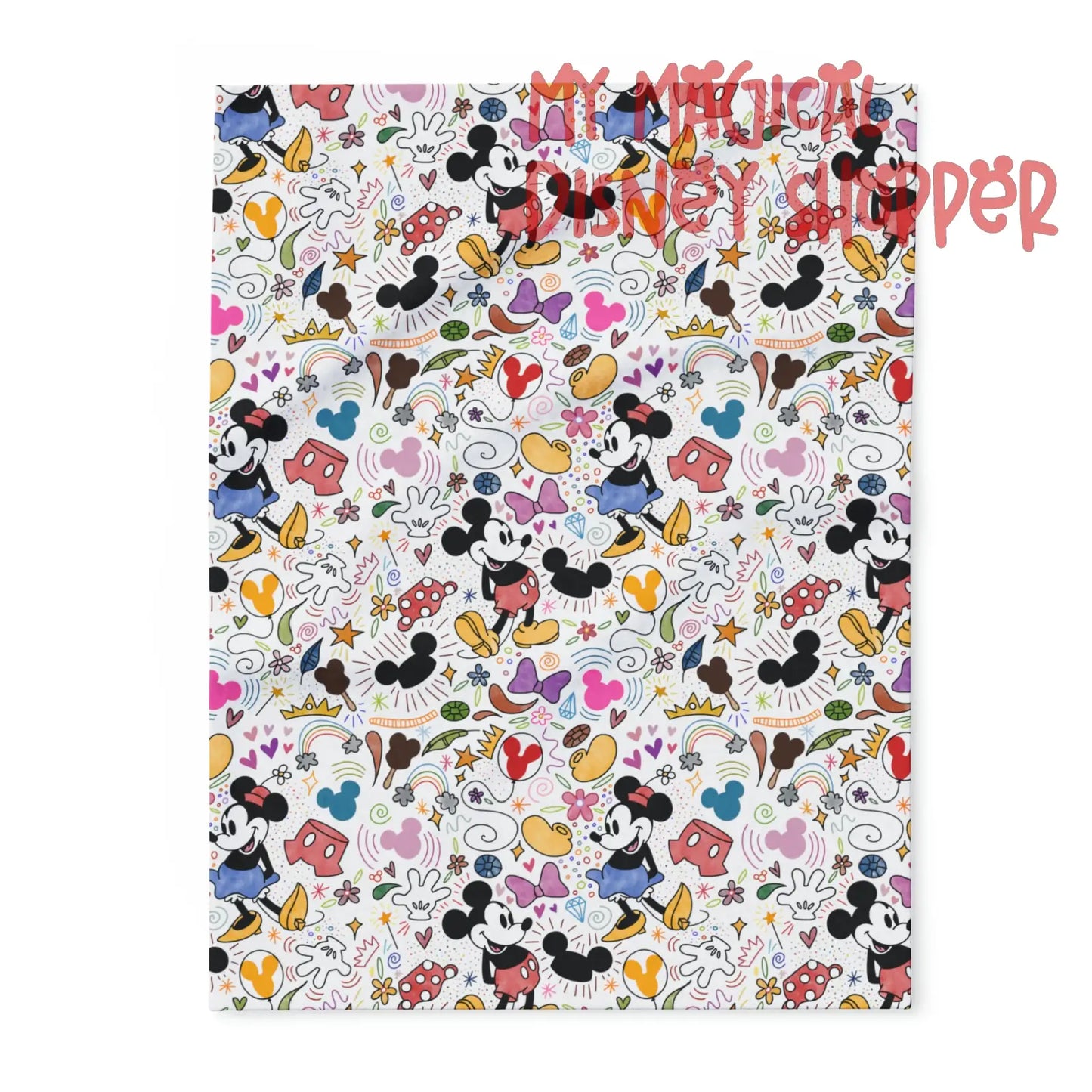 Doodlebug Mickey and Minnie Arctic Fleece Blanket