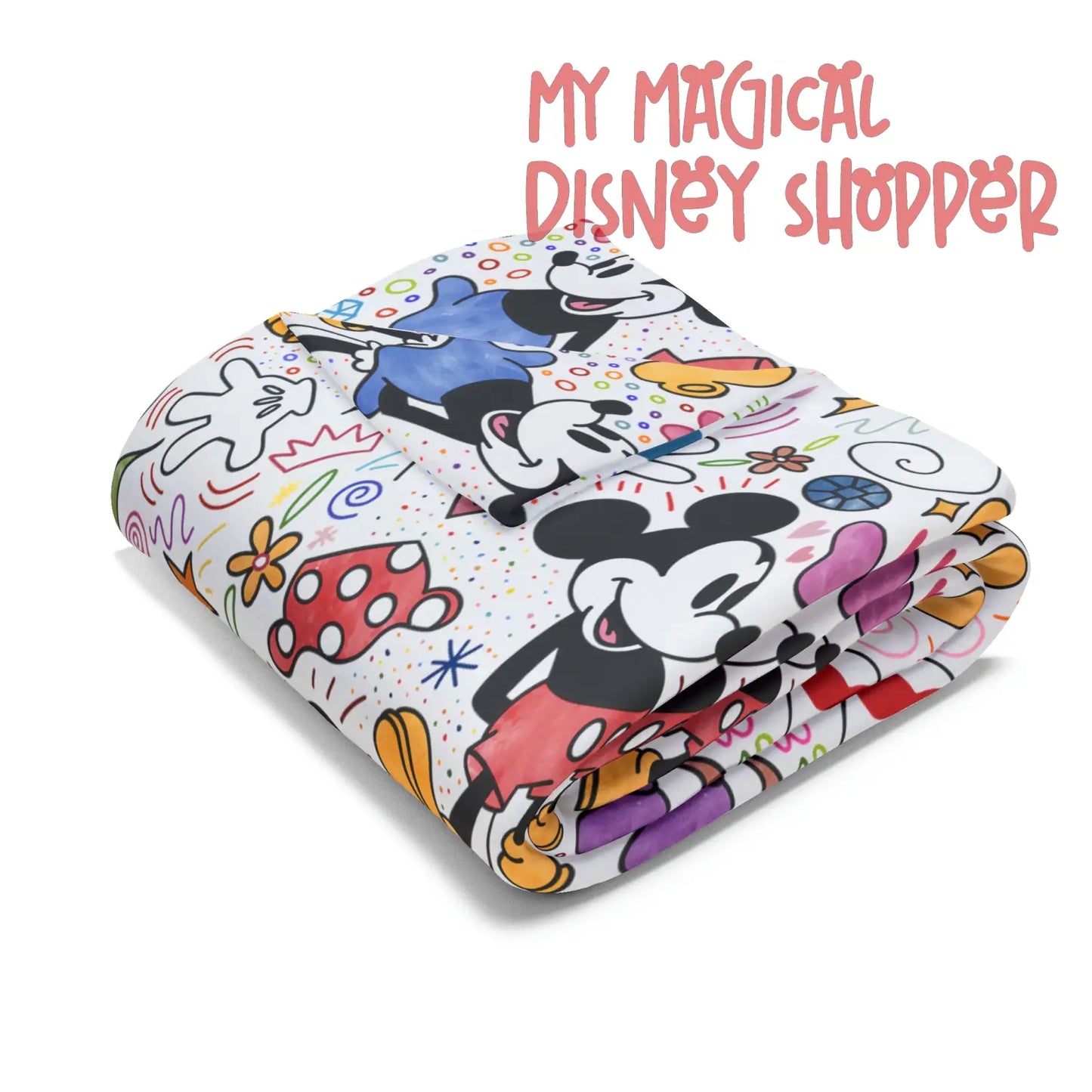 Doodlebug Mickey and Minnie Arctic Fleece Blanket