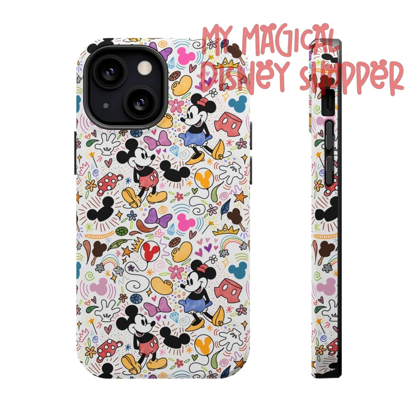 Doodlebug Mickey and Minnie MagSafe Tough iPhone Case