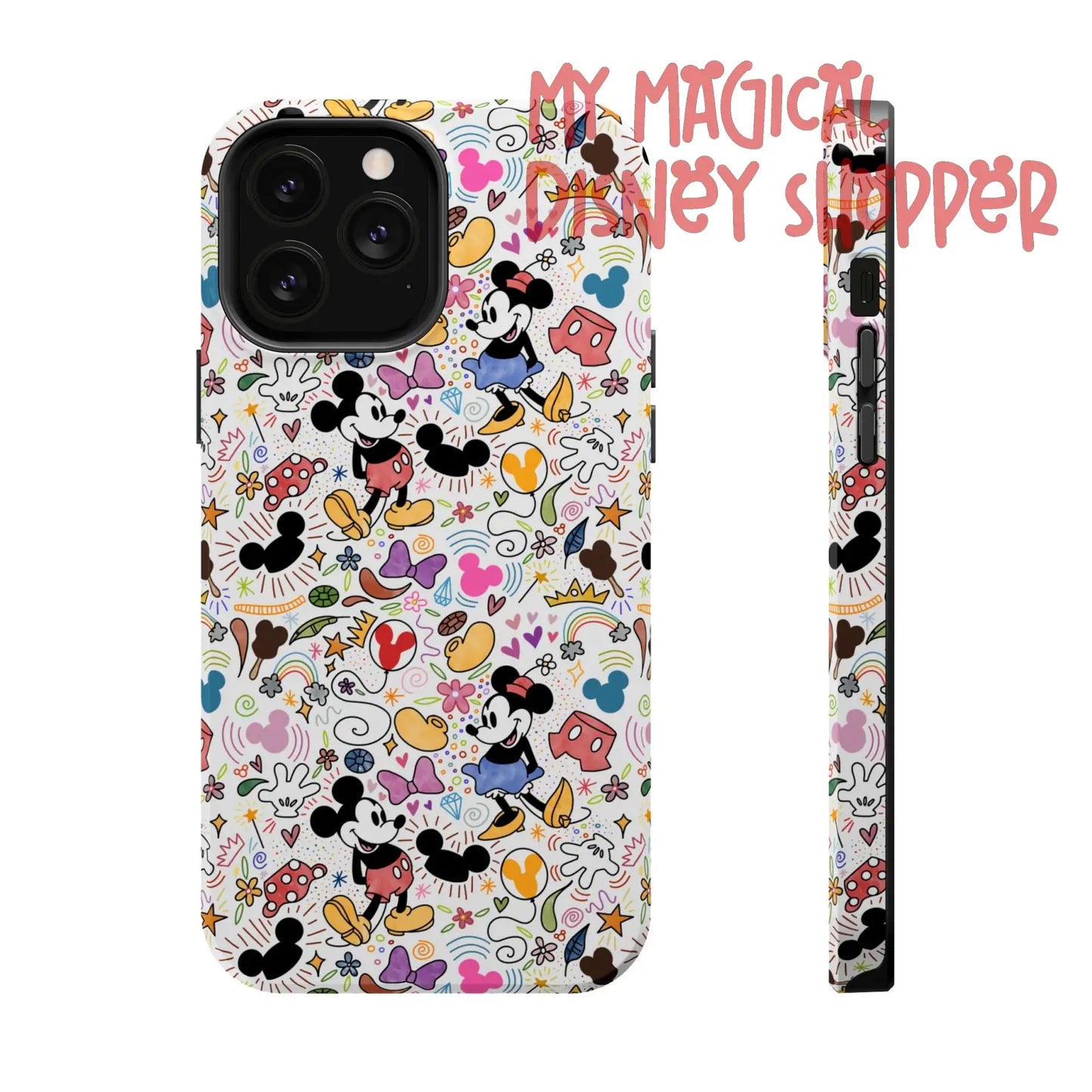 Doodlebug Mickey and Minnie MagSafe Tough iPhone Case