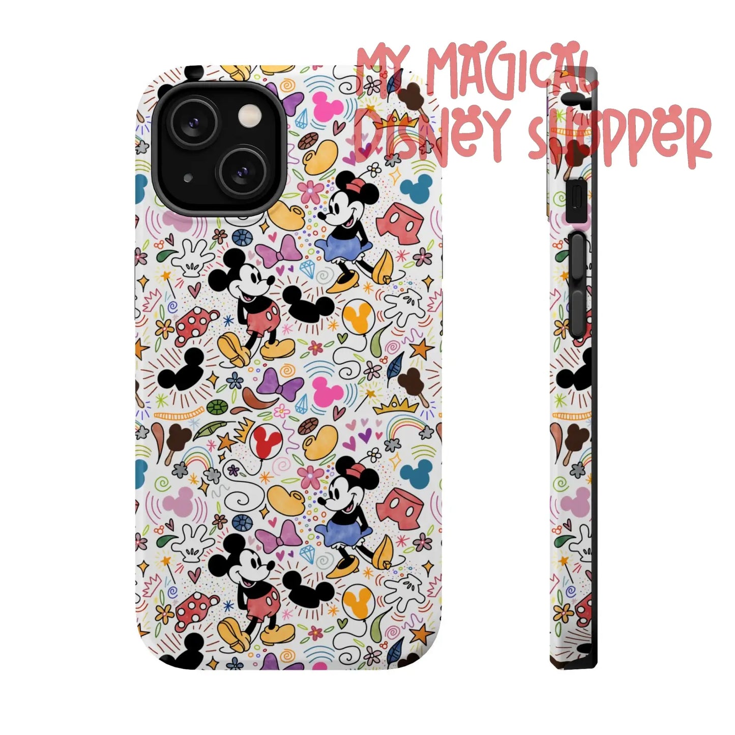 Doodlebug Mickey and Minnie MagSafe Tough iPhone Case