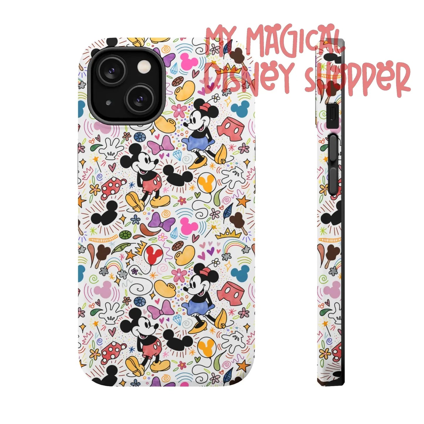 Doodlebug Mickey and Minnie MagSafe Tough iPhone Case