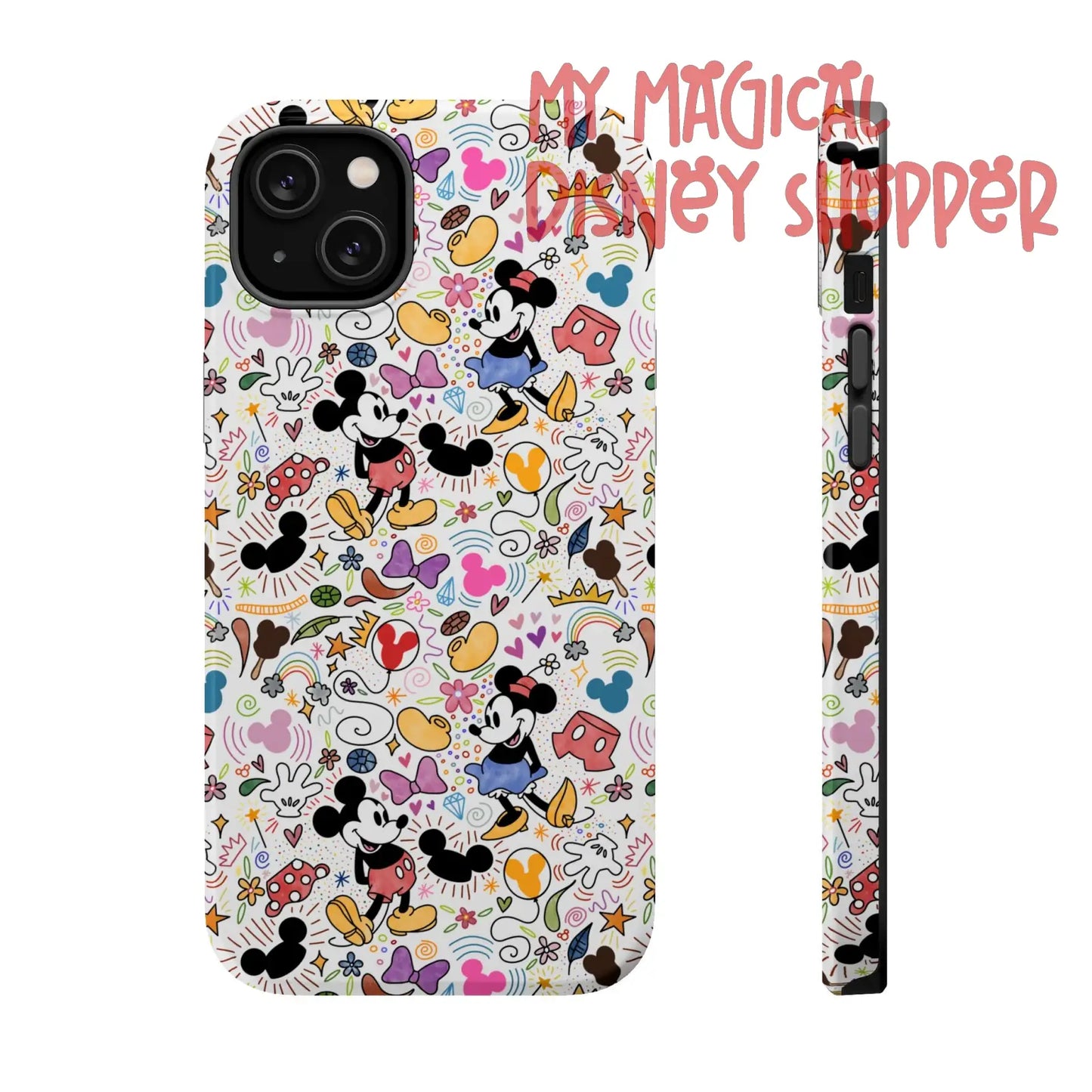 Doodlebug Mickey and Minnie MagSafe Tough iPhone Case