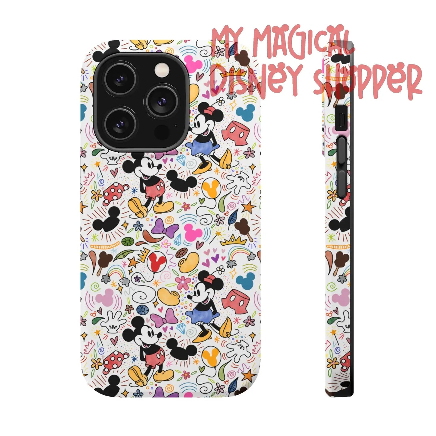 Doodlebug Mickey and Minnie MagSafe Tough iPhone Case