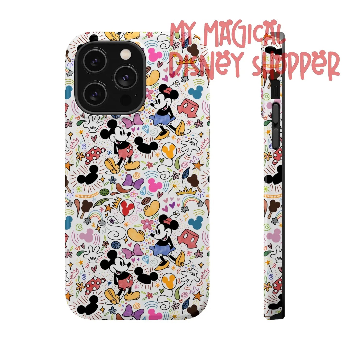 Doodlebug Mickey and Minnie MagSafe Tough iPhone Case