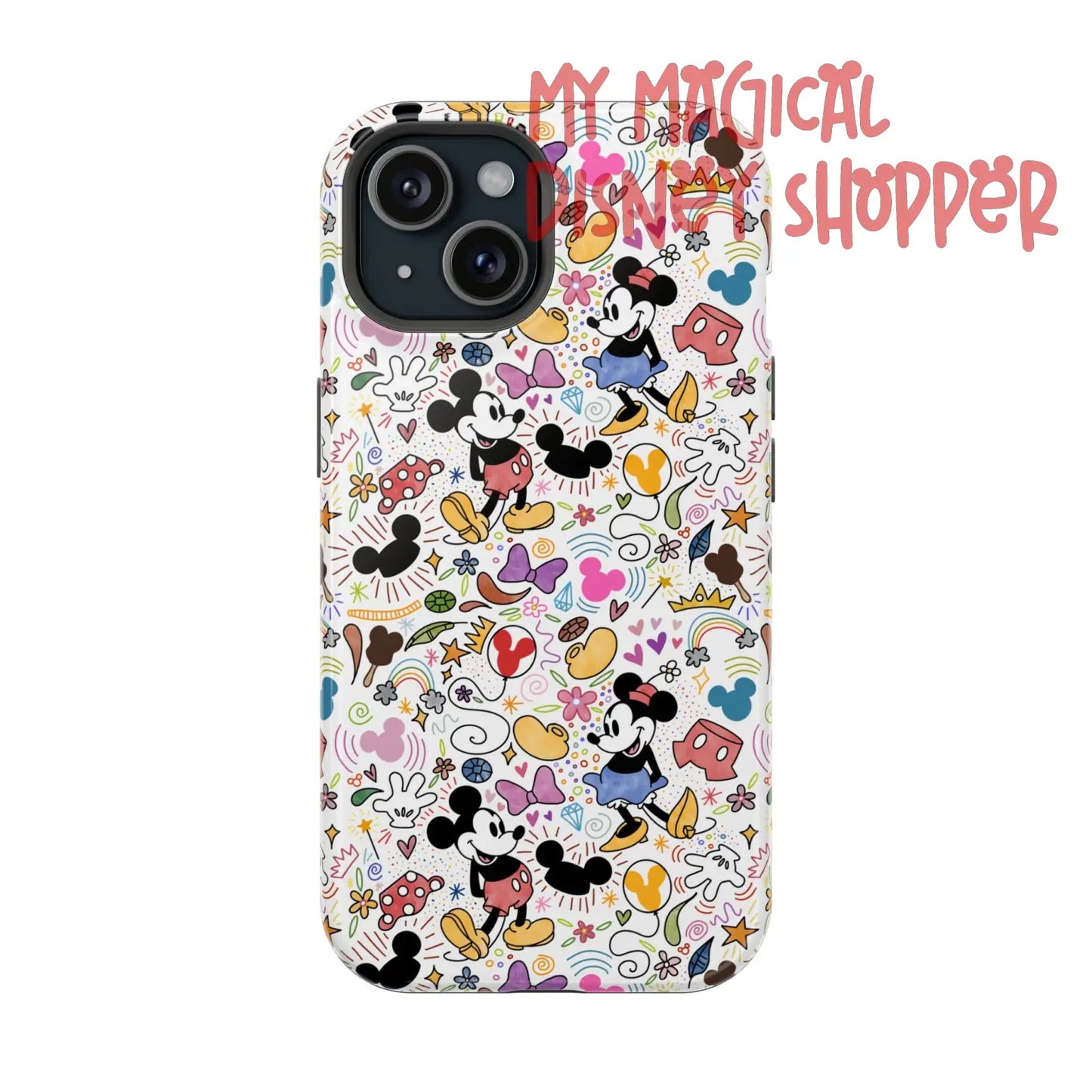 Doodlebug Mickey and Minnie MagSafe Tough iPhone Case