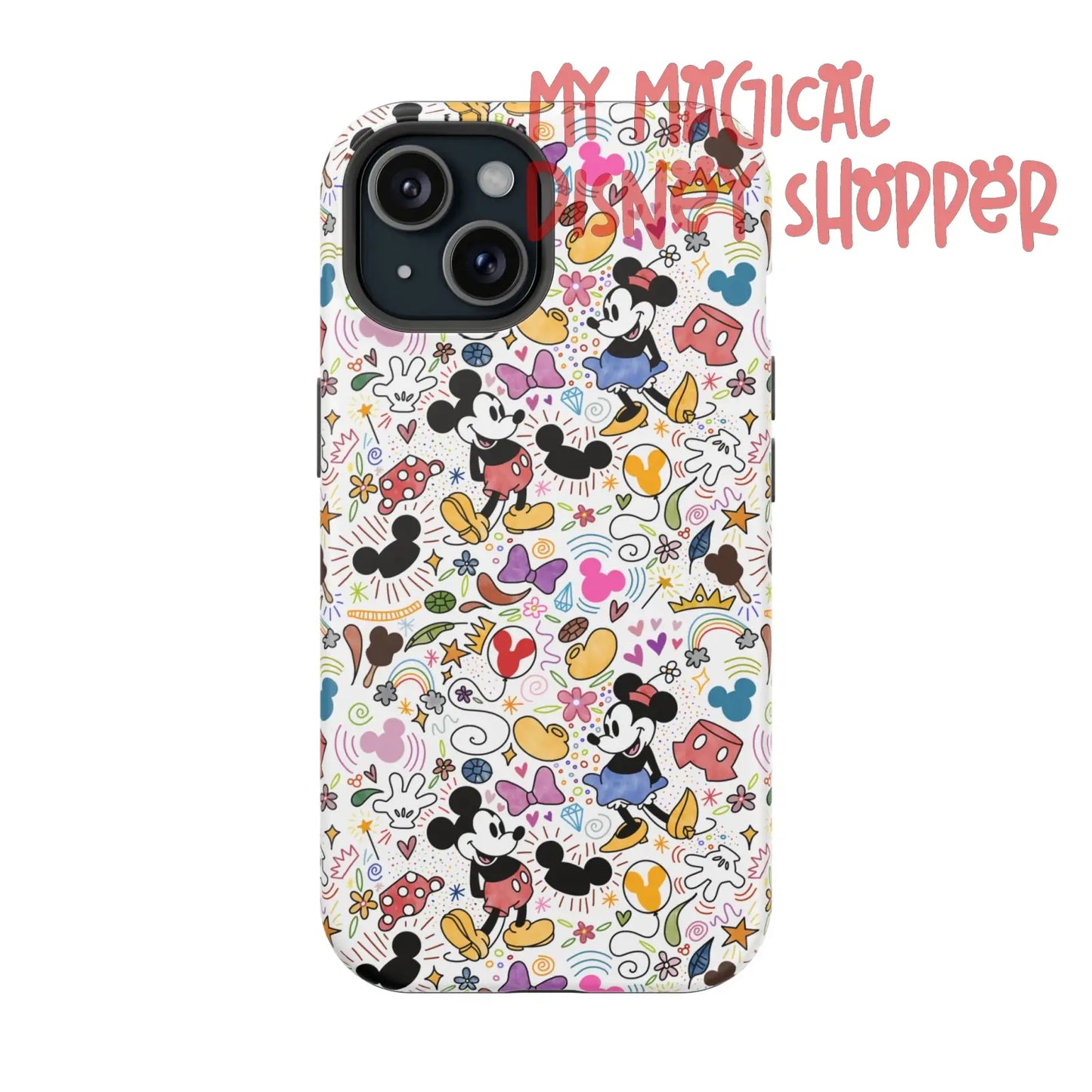 Doodlebug Mickey and Minnie MagSafe Tough iPhone Case