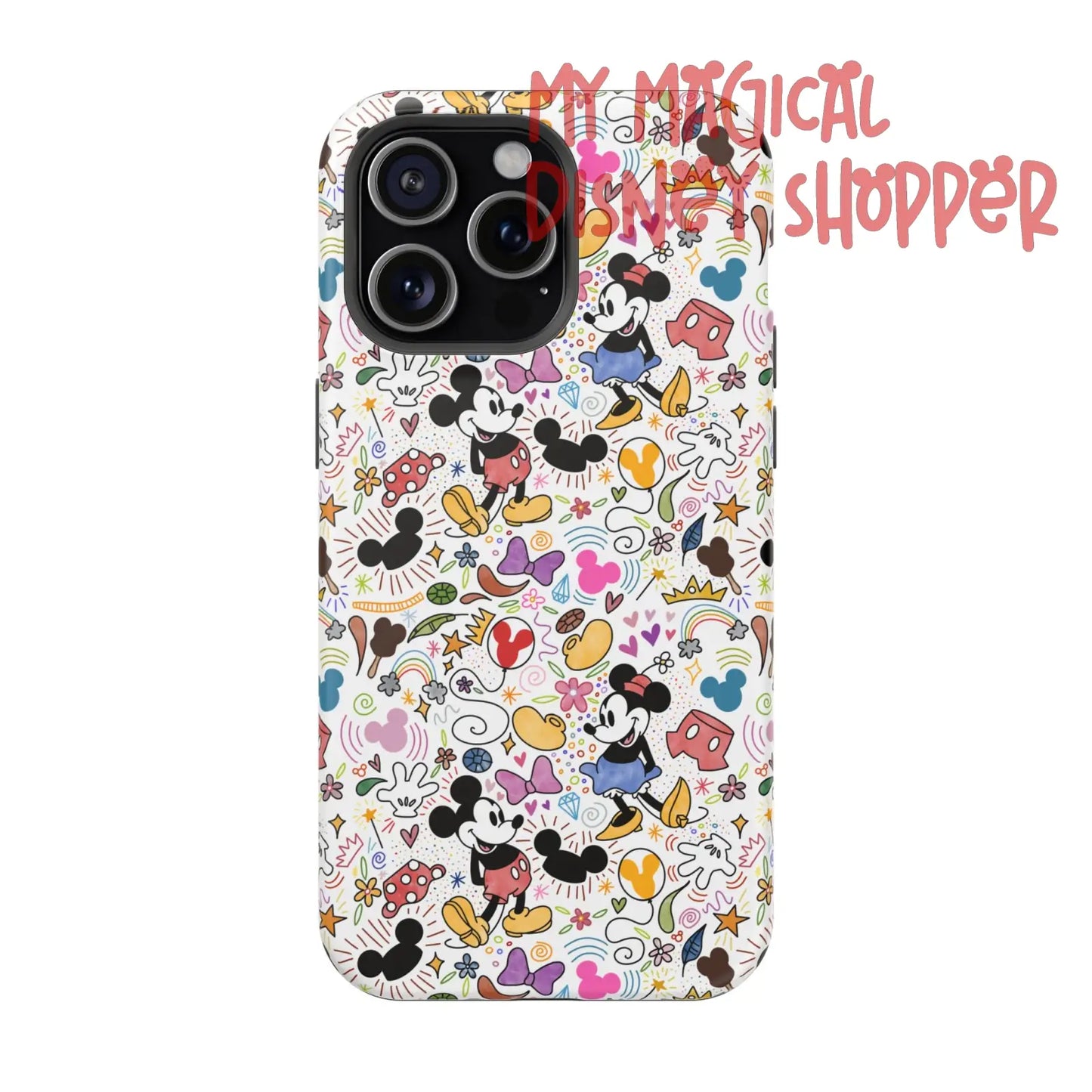 Doodlebug Mickey and Minnie MagSafe Tough iPhone Case