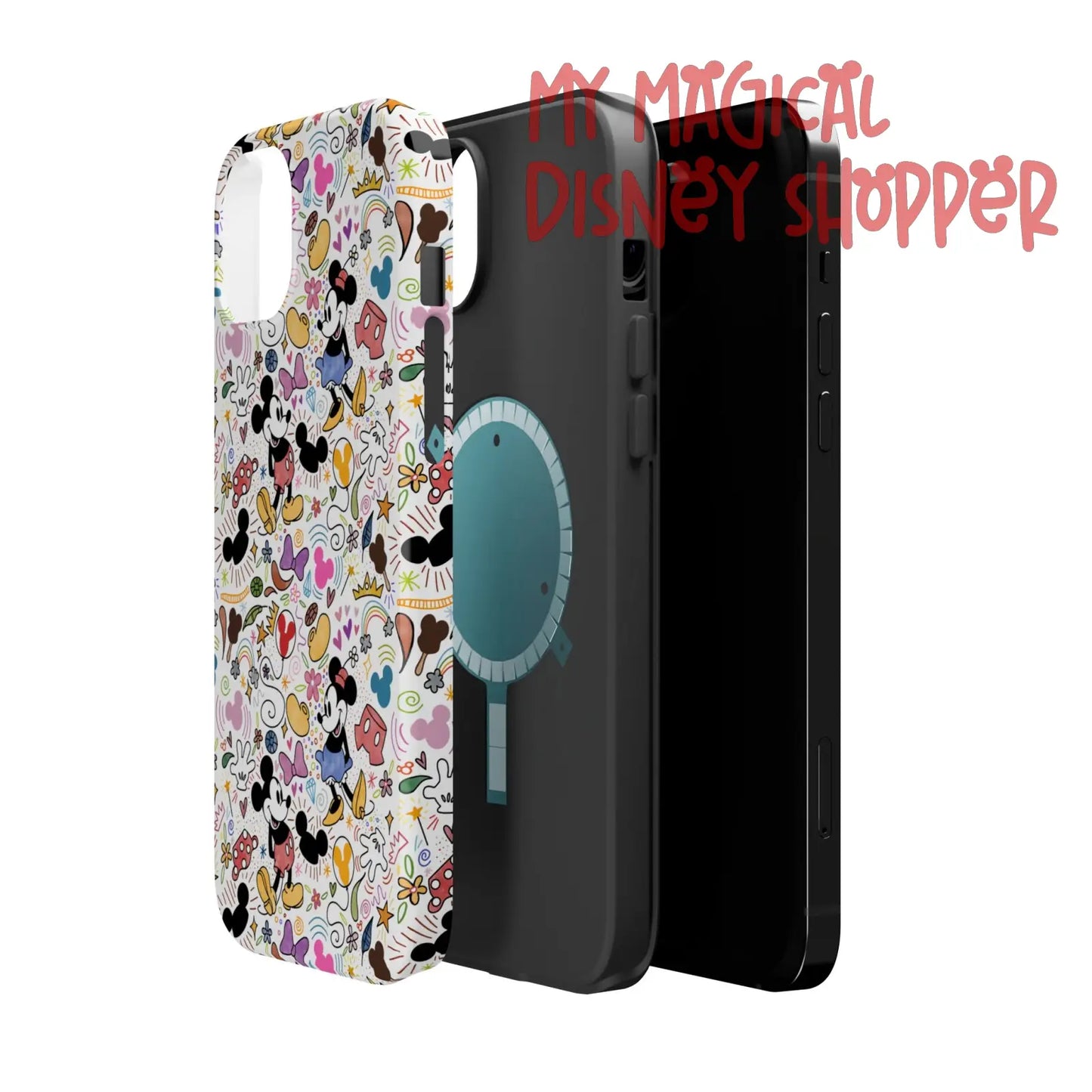 Doodlebug Mickey and Minnie MagSafe Tough iPhone Case