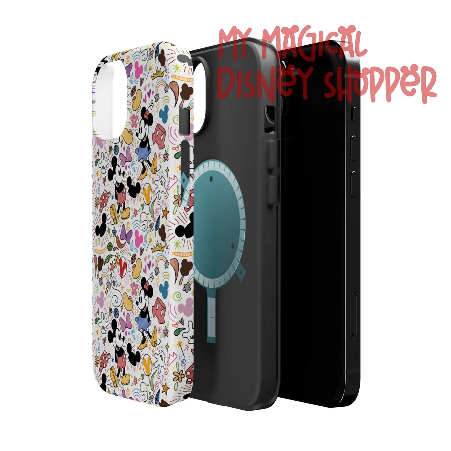Doodlebug Mickey and Minnie MagSafe Tough iPhone Case