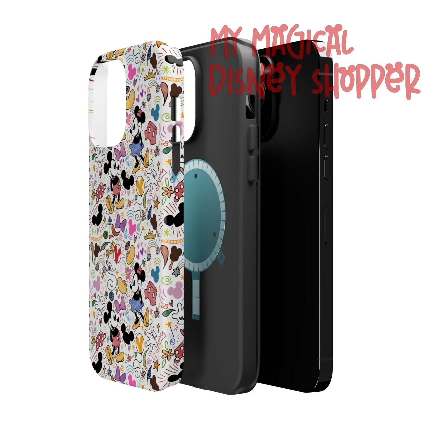 Doodlebug Mickey and Minnie MagSafe Tough iPhone Case
