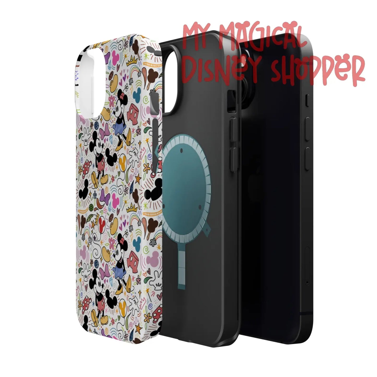 Doodlebug Mickey and Minnie MagSafe Tough iPhone Case
