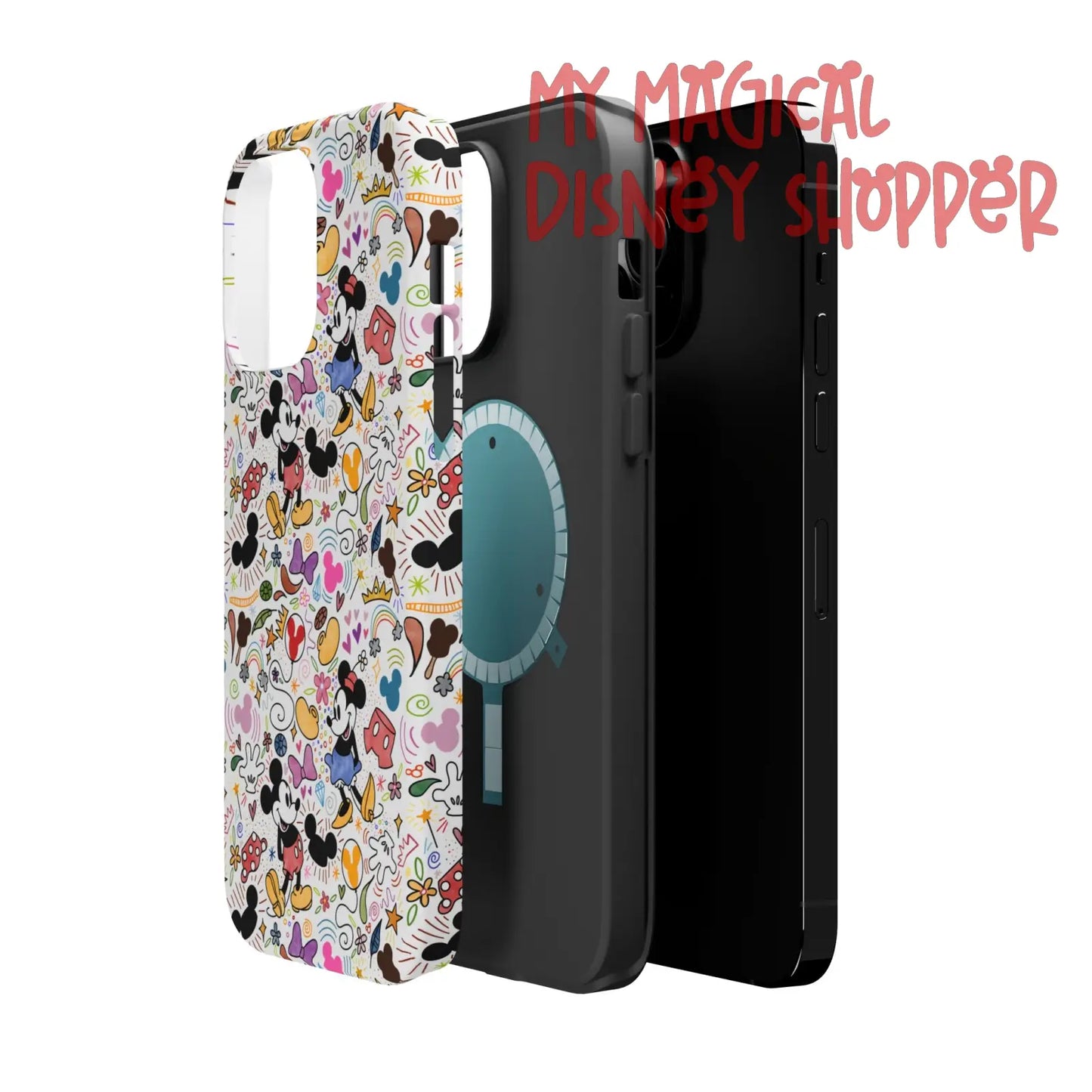 Doodlebug Mickey and Minnie MagSafe Tough iPhone Case