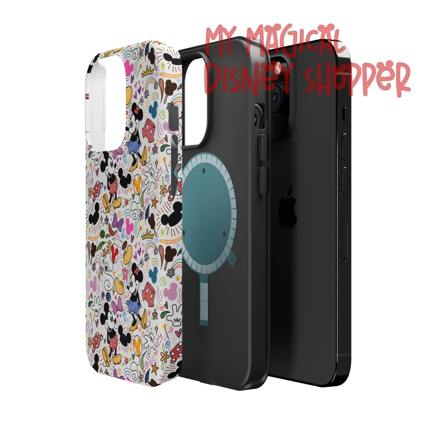 Doodlebug Mickey and Minnie MagSafe Tough iPhone Case