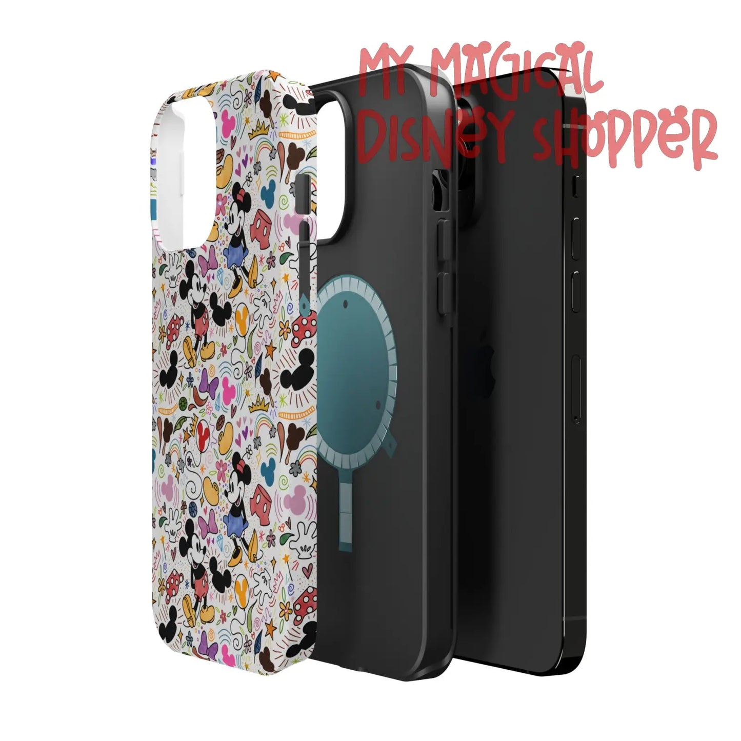 Doodlebug Mickey and Minnie MagSafe Tough iPhone Case