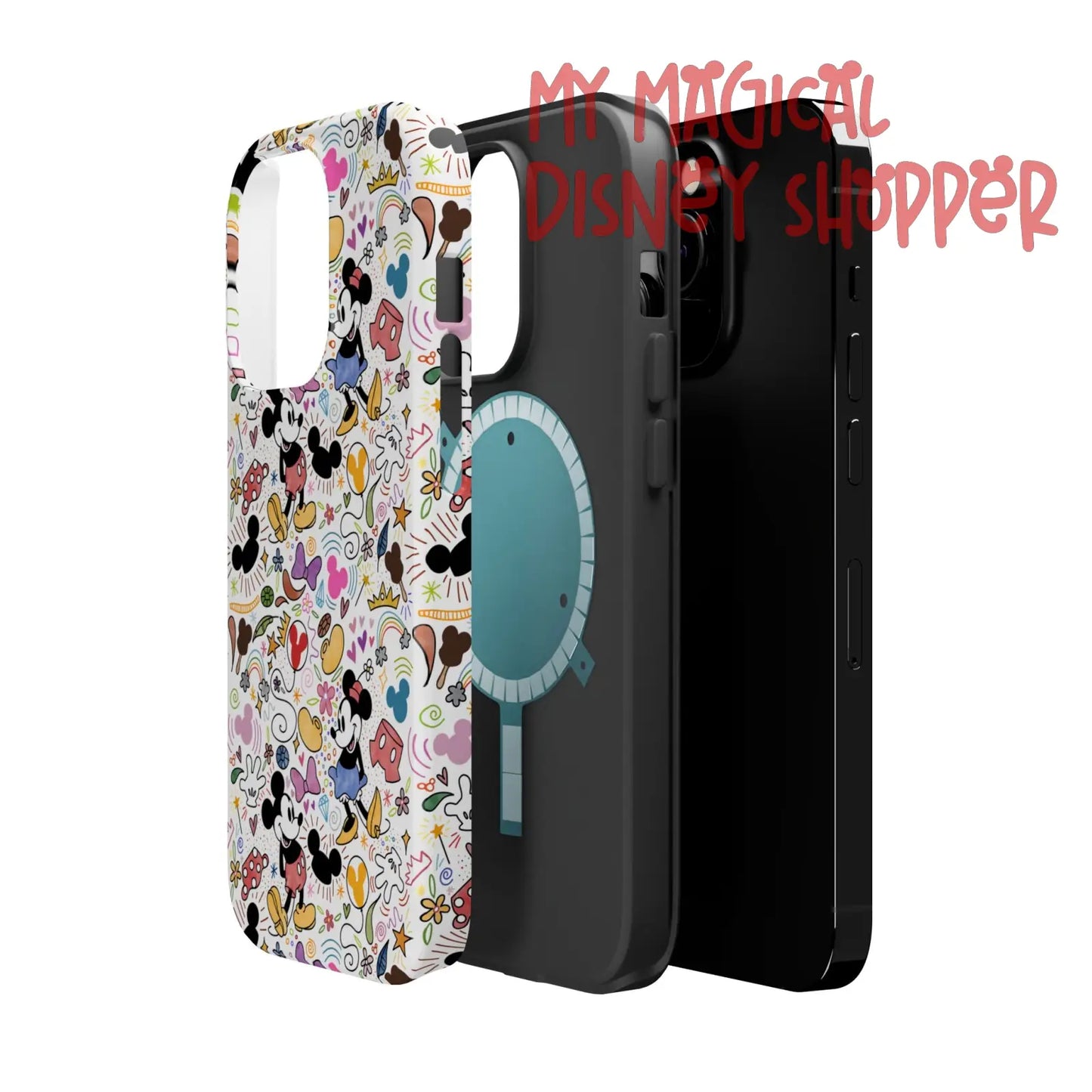 Doodlebug Mickey and Minnie MagSafe Tough iPhone Case
