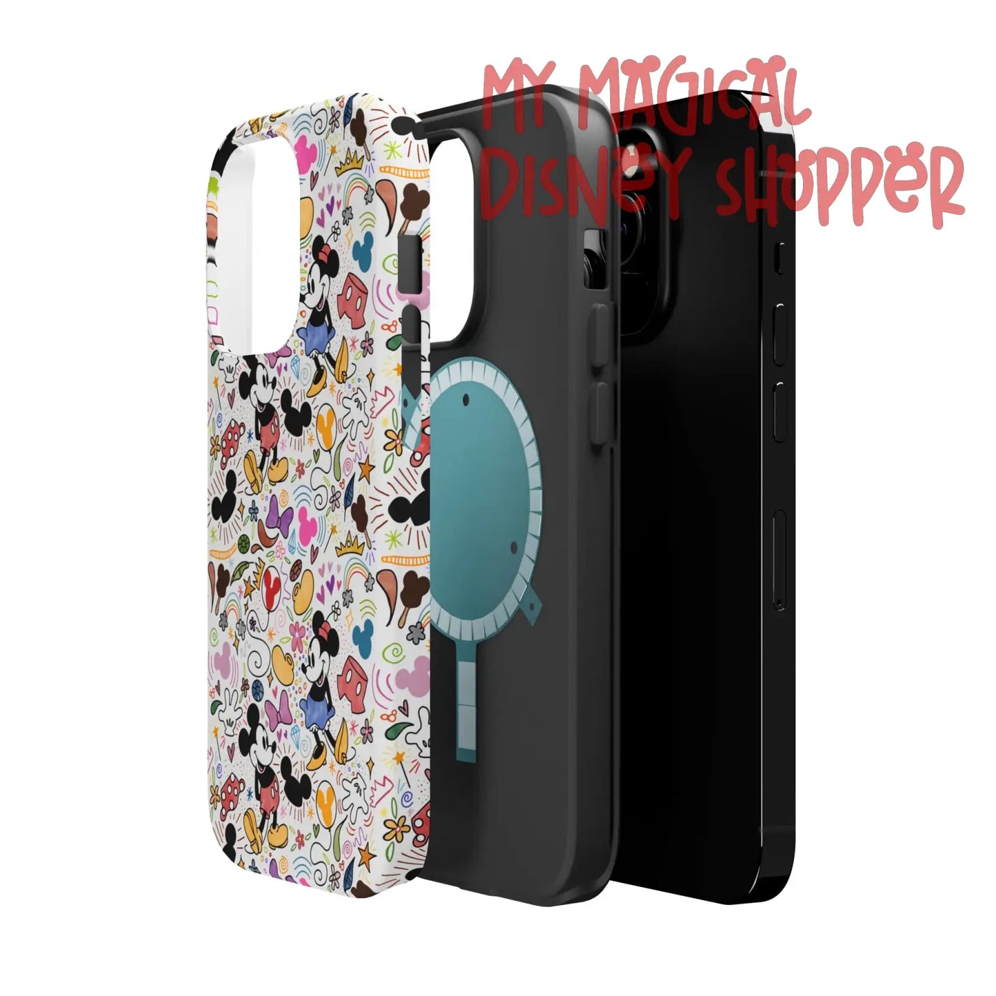 Doodlebug Mickey and Minnie MagSafe Tough iPhone Case