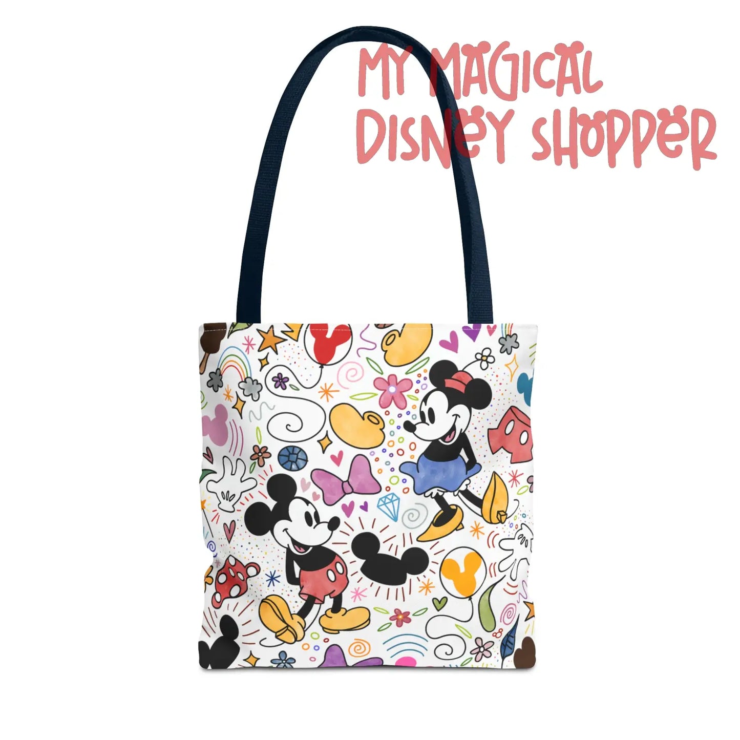 Doodlebug Mickey and Minnie Tote Bag
