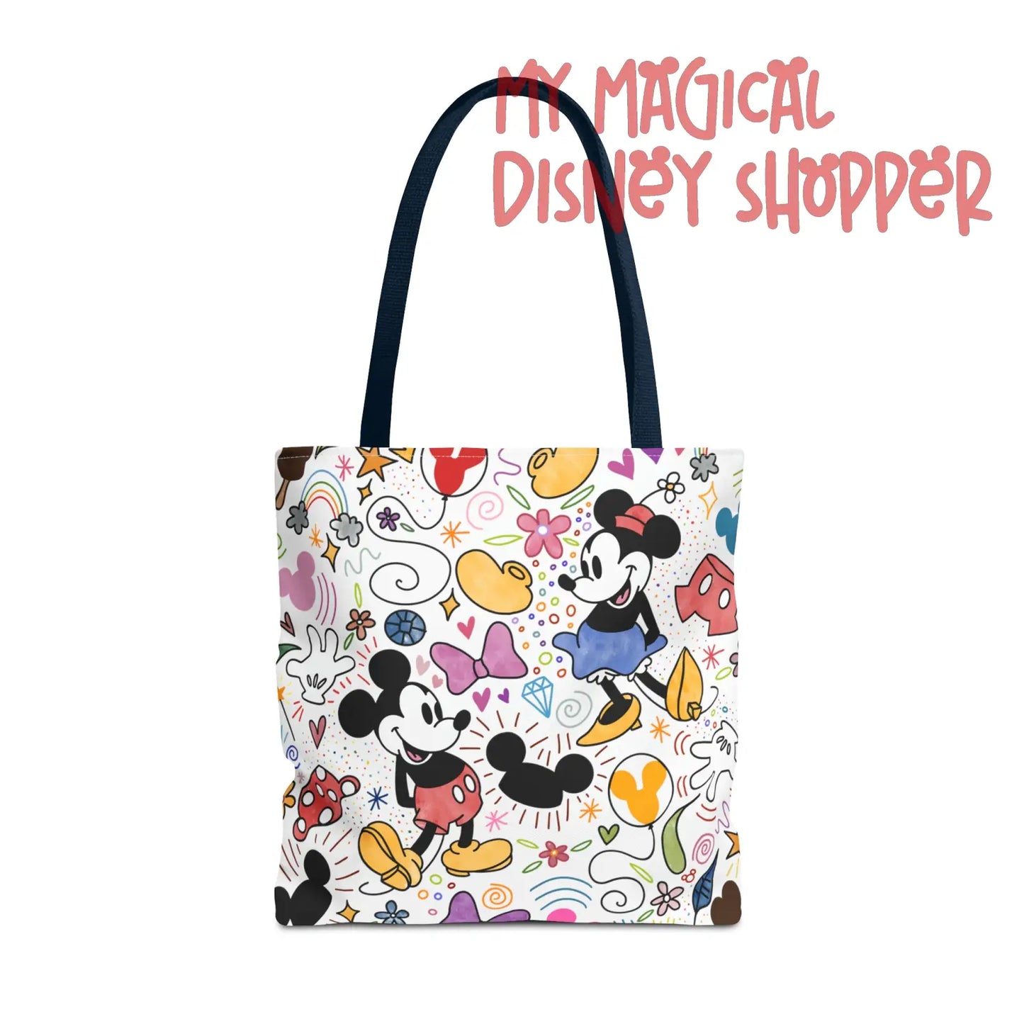 Doodlebug Mickey and Minnie Tote Bag