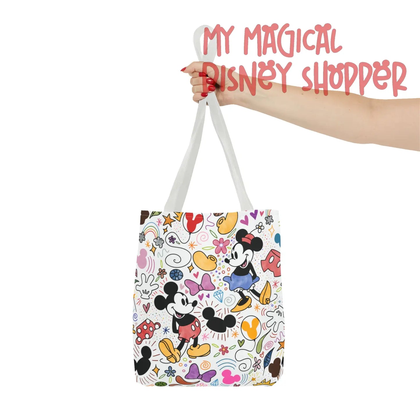 Doodlebug Mickey and Minnie Tote Bag