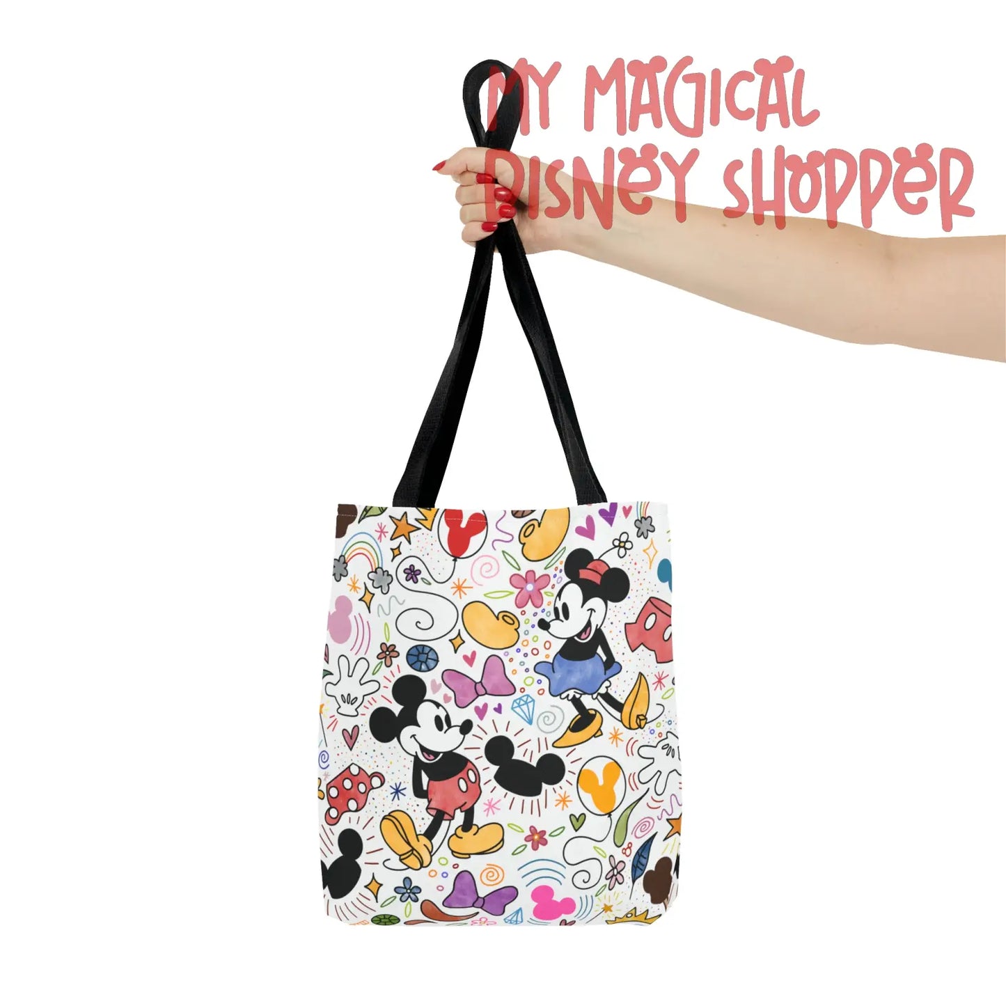 Doodlebug Mickey and Minnie Tote Bag