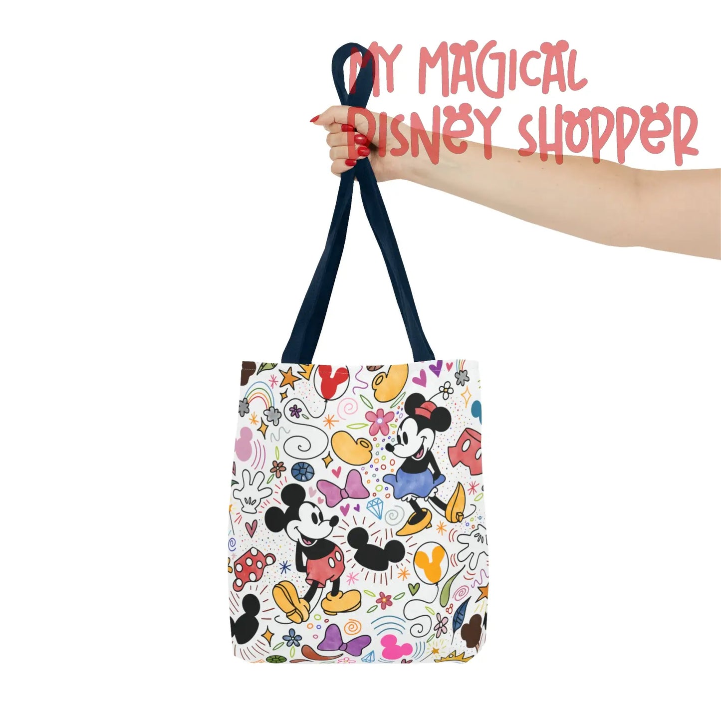 Doodlebug Mickey and Minnie Tote Bag