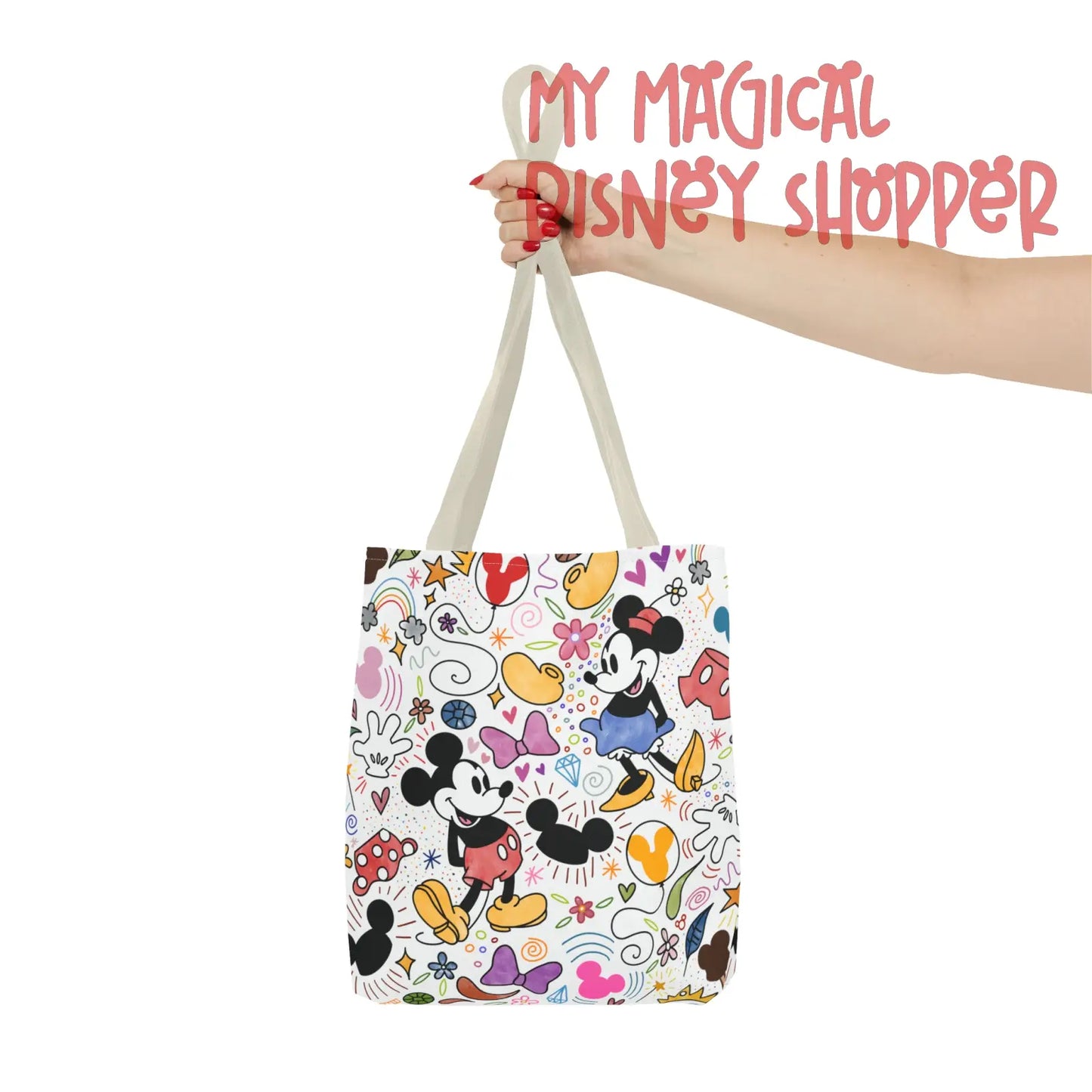 Doodlebug Mickey and Minnie Tote Bag