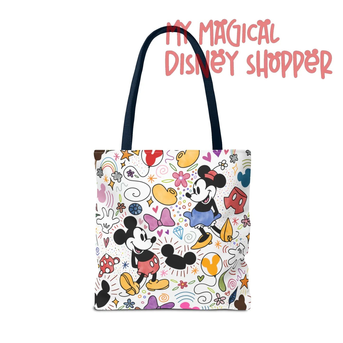 Doodlebug Mickey and Minnie Tote Bag