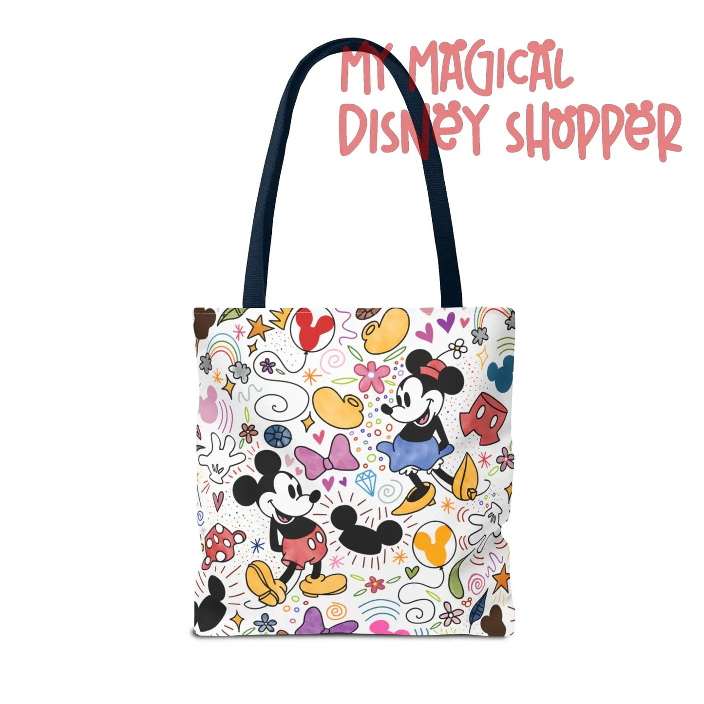 Doodlebug Mickey and Minnie Tote Bag
