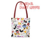 Doodlebug Mickey and Minnie Tote Bag