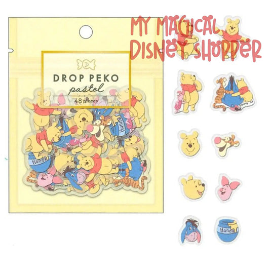 Drop Peko Pastel Winnie The Pooh Stickers