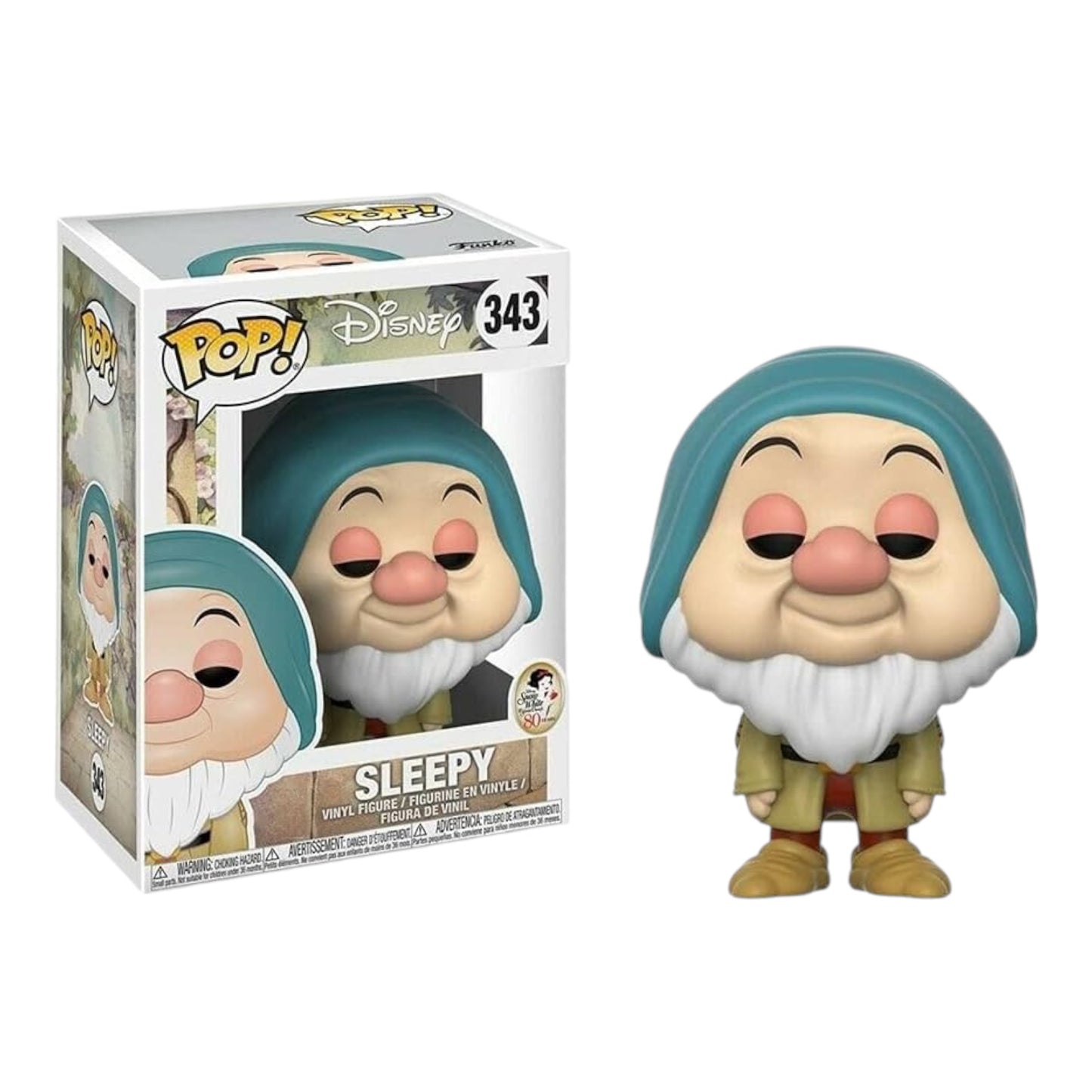 Funko Pop Disney: Snow White - Sleepy Collectible Vinyl Figure #343