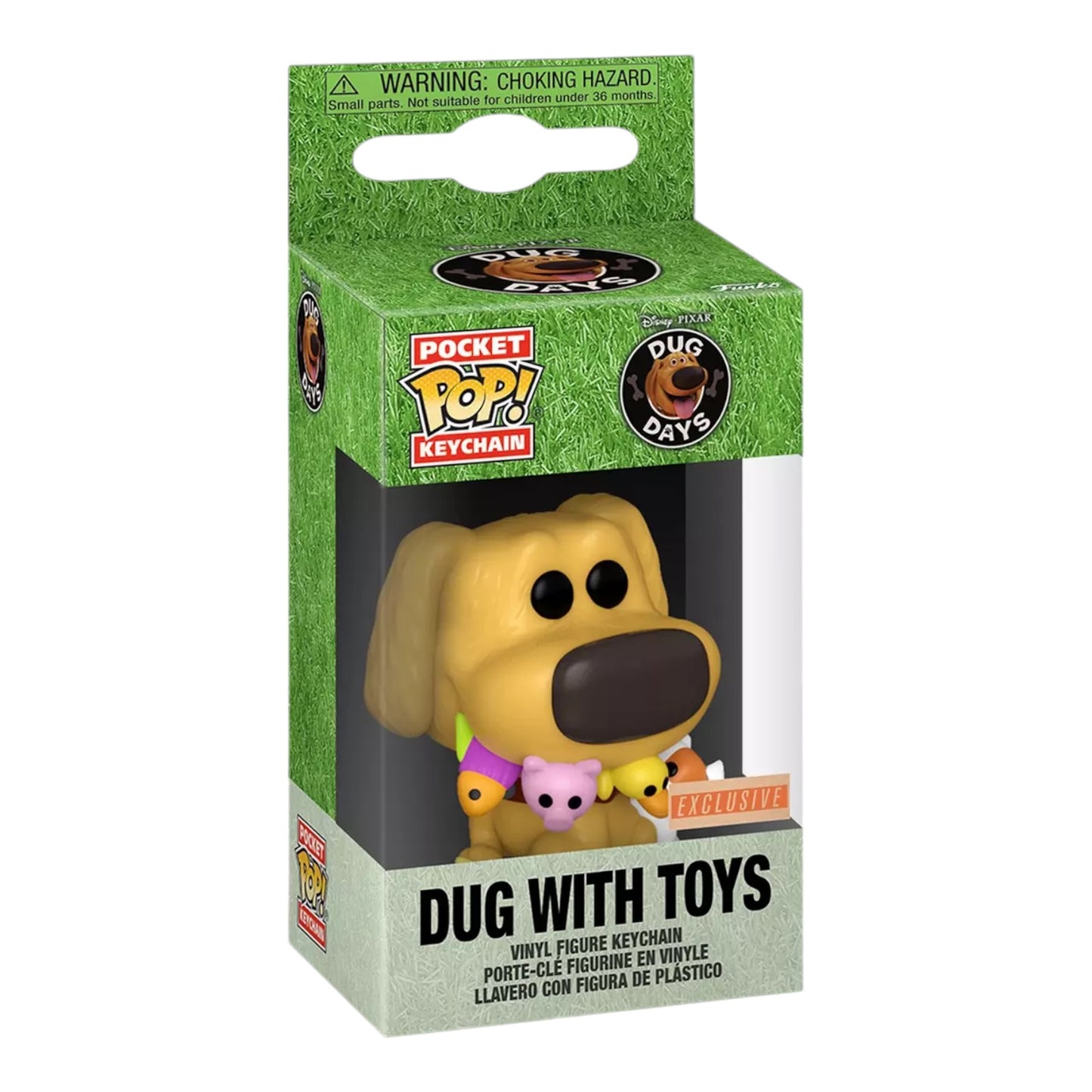 Funko Pocket Pop! Disney Pixar Dug Days Dug With Toys Vinyl Keychain - BoxLunch Exclusive