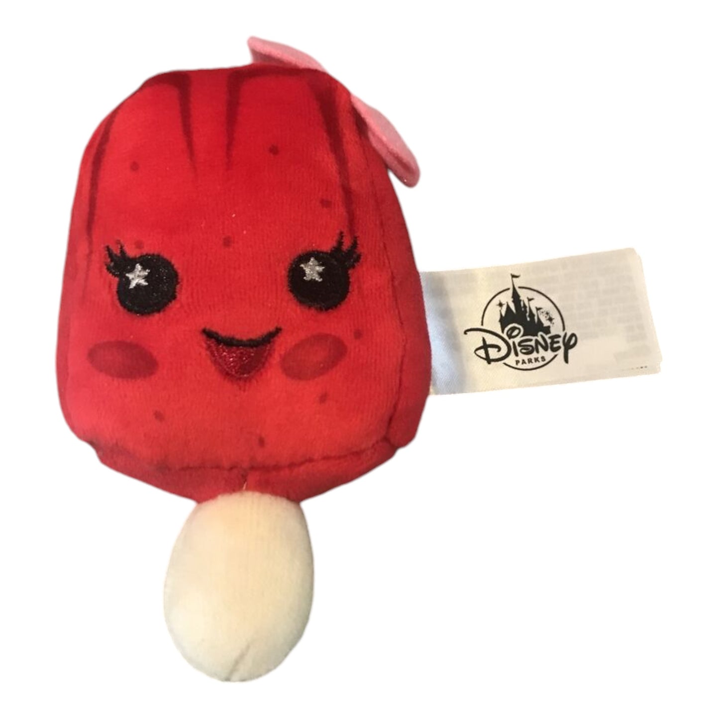 Wishables Snacks Food Series 1 Strawberry Ice Cream Pop Small Plush