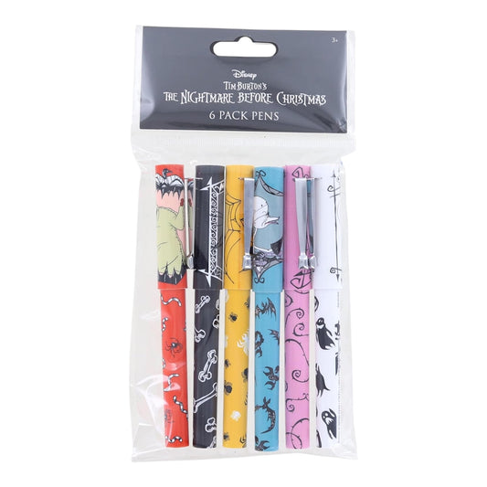 Nightmare Before Christmas Ballpoint Pens Set, 6 Count