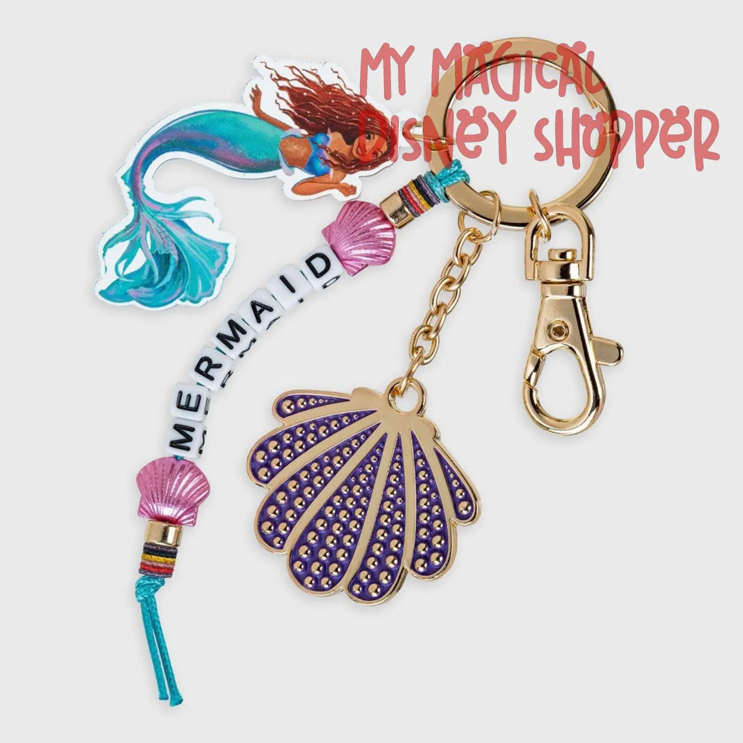 Disney The Little Mermaid Live Action Film Keychain 🧜‍♀️🔑