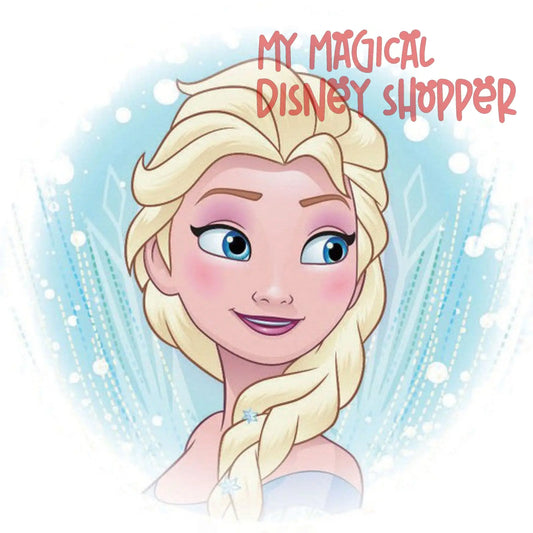 Elsa Ad-Fab™ Disney Princess Elsa Adhesive Fabric 3" Sticker