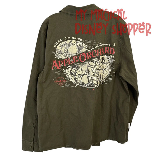 Epcot 2021 International Food & Wine Festival Apple Orchard Button Adult Long Sleeve Jacket - Adult Small