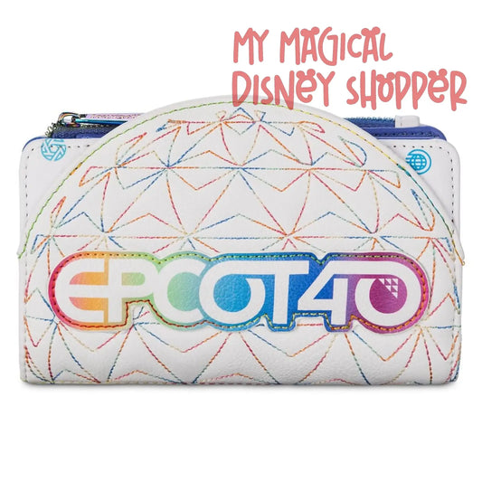 EPCOT 40th Anniversary Disney Parks Loungefly Wallet